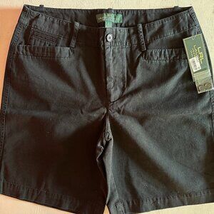 Lauren Ralph Lauren Women's Cotton Chino Shorts - NWT, Black, Size 8